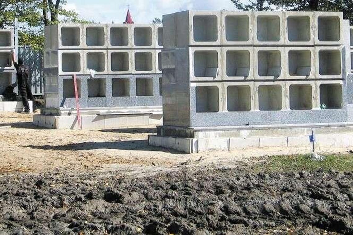 Oferta już cieszy się dużym zainteresowaniem. Pierwsze kolumbaria prawie gotowe