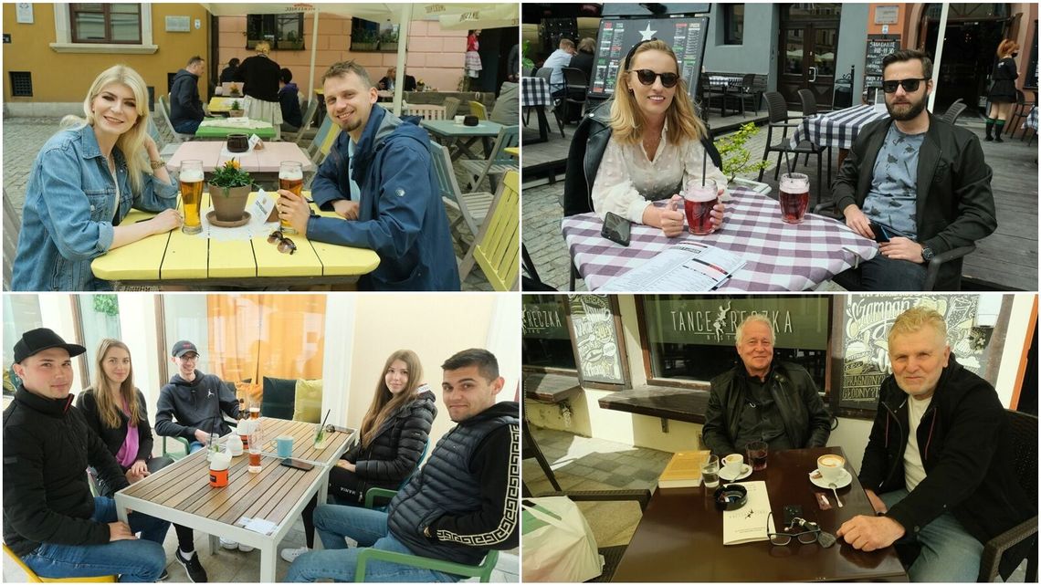 Ogródki restauracyjne pełne gości. Lublinianie korzystają ze złagodzenia obostrzeń [zdjęcia]