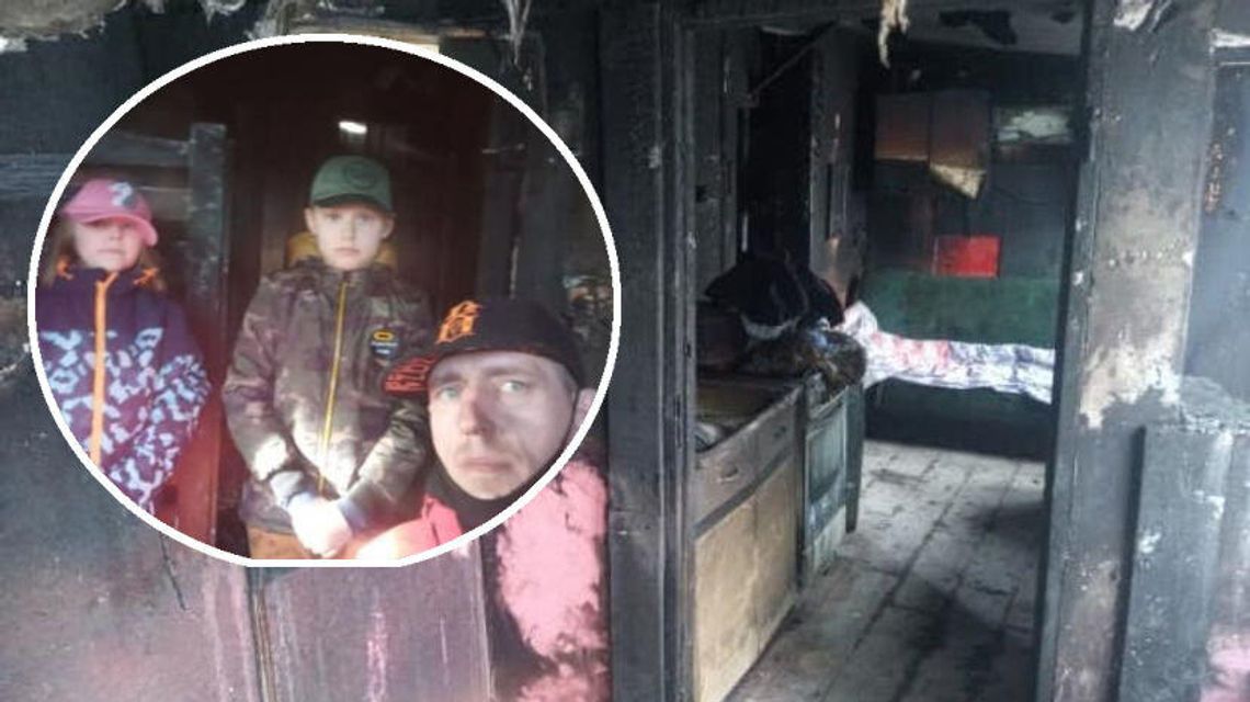 Ojciec uratował dzieci, teraz chce remontować dom. Ale pożar zabrał nawet narzędzia