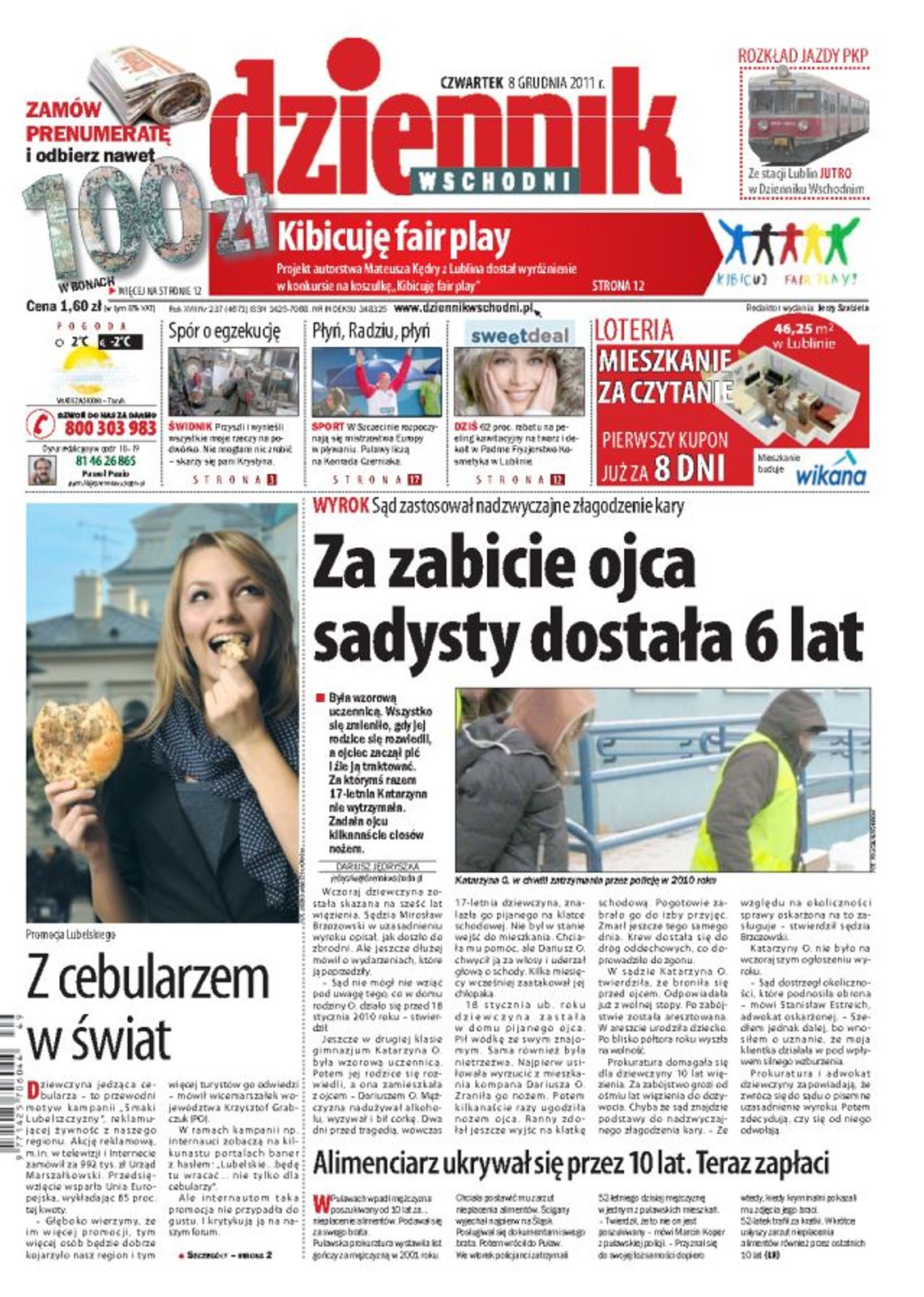 Okładka Dziennika Wschodniego