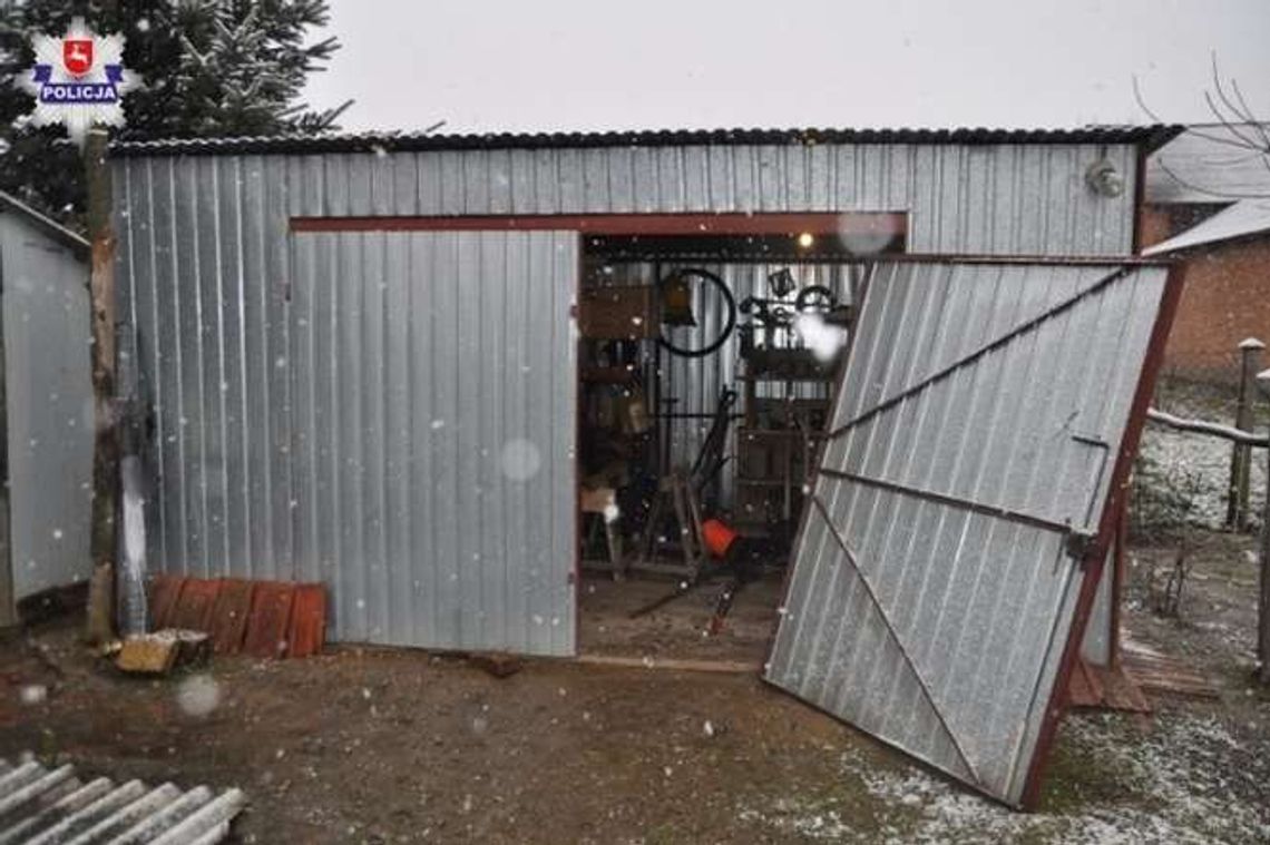 Okradł sąsiada. Chciał zmylić policjantów, włamał się do własnego garażu