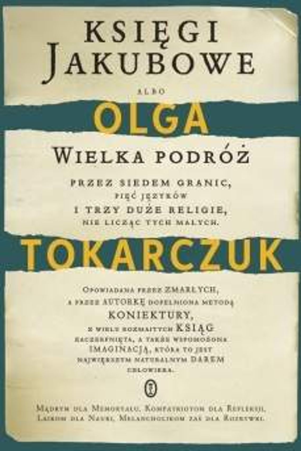 Olga Tokarczuk, "Księgi Jakubowe