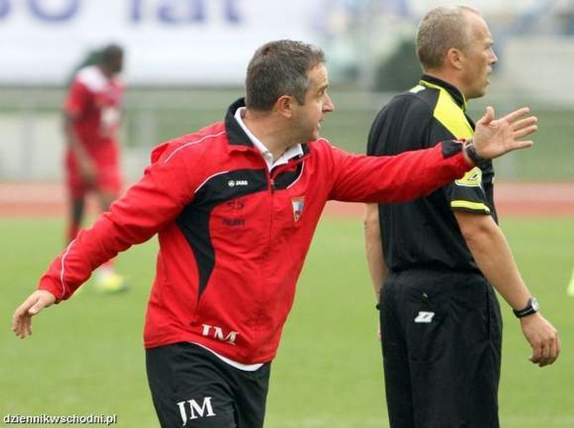 Olimpia Zambrów - Wisła Puławy. Nie brakowało kontrowersyjnych gwizdków