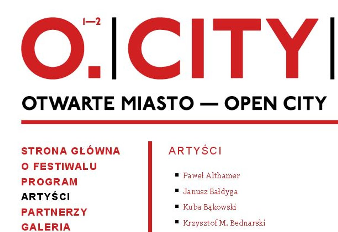 Open City 2012 zaprasza na warsztaty