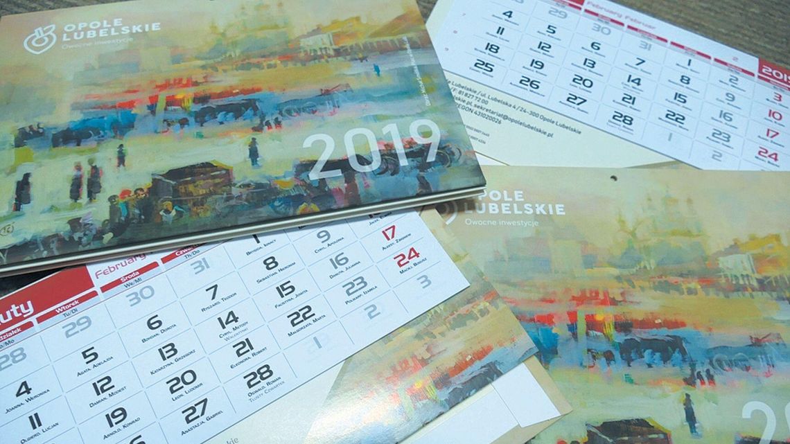 Opole Lubelskie, Łęczna: Zapraszają po darmowe kalendarze