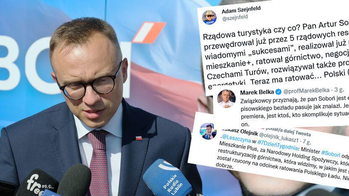 Opozycja nie ma litości dla Artura Sobonia i jego nowej pracy. „Żarty?”