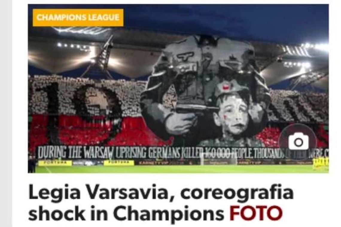 Oprawa Legii odbiła się echem. Światowe media o Powstaniu Warszawskim