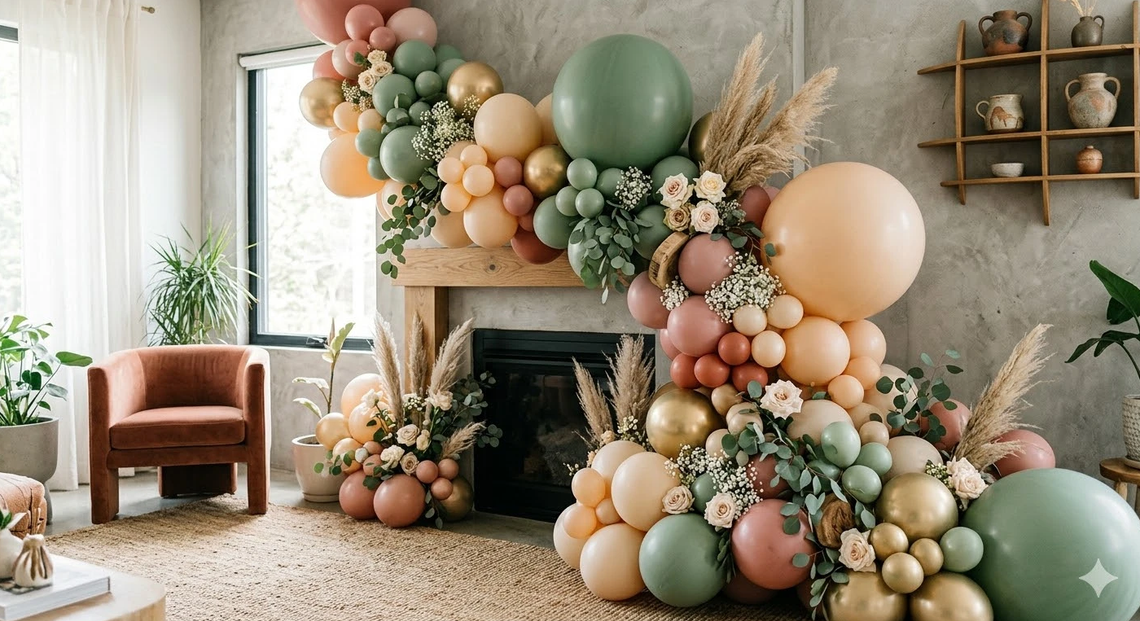 Organiczna girlanda balonowa - co to jest i dlaczego jest modna