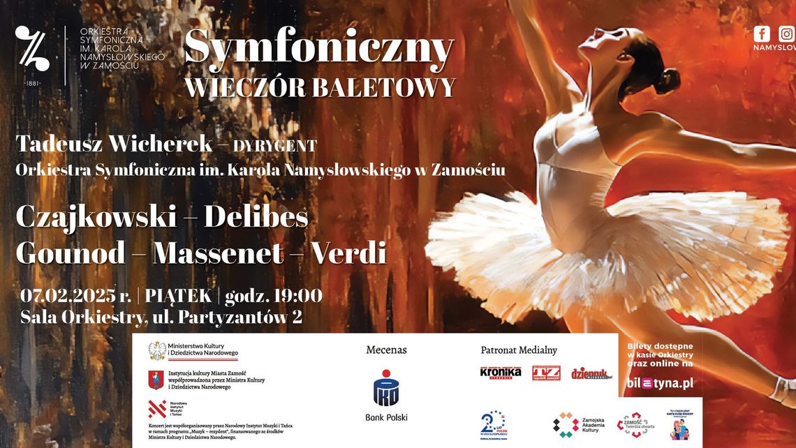 Orkiestra w tanecznych rytmach. Koncert muzyki baletowej Orkiestra w tanecznych rytmach. Koncert muzyki baletowej