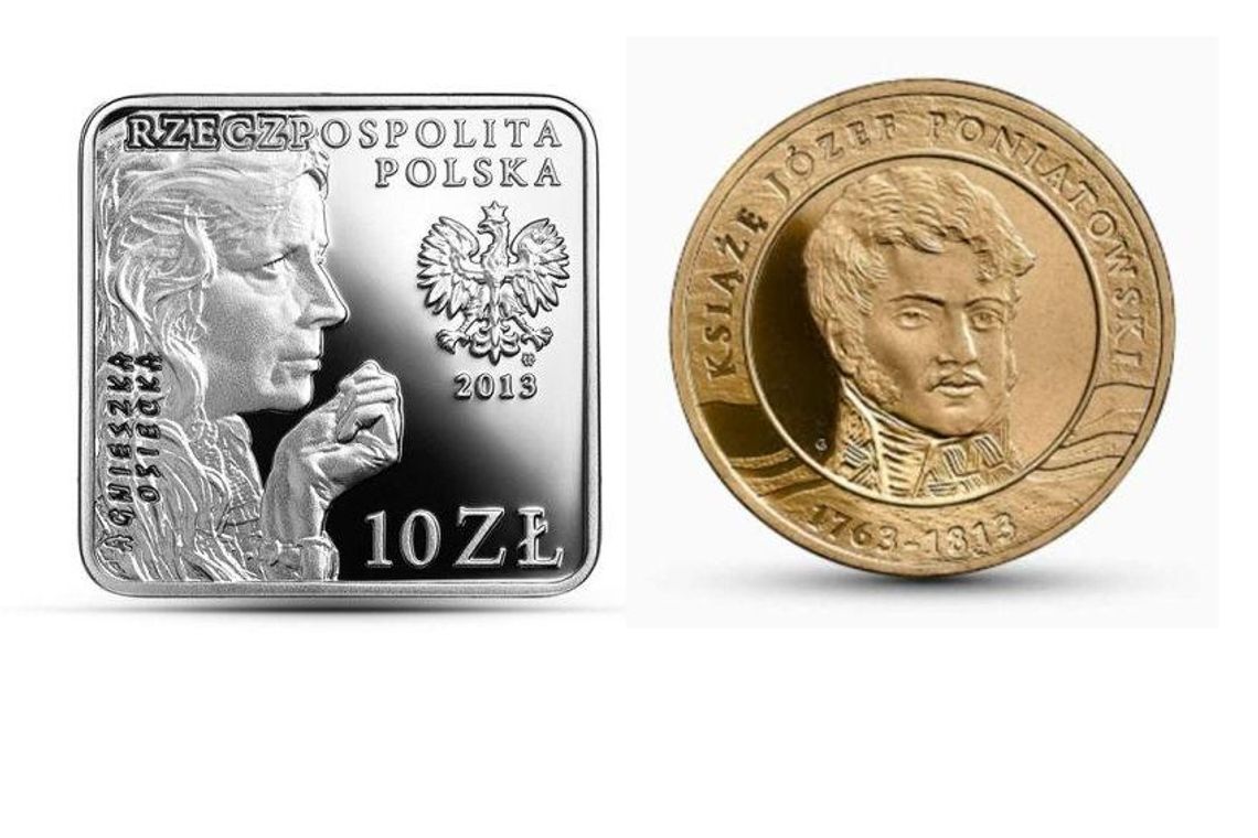 Osiecka i Poniatowski na monetach