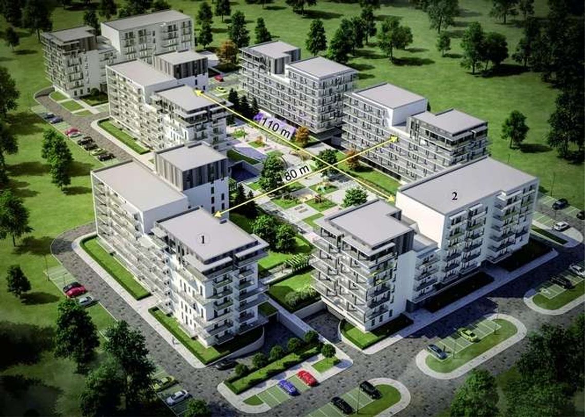 Osiedle Nowy Ruczaj. Wyjątkowy układ przestrzenny z zielenią i wewnętrznym dziedzińcem