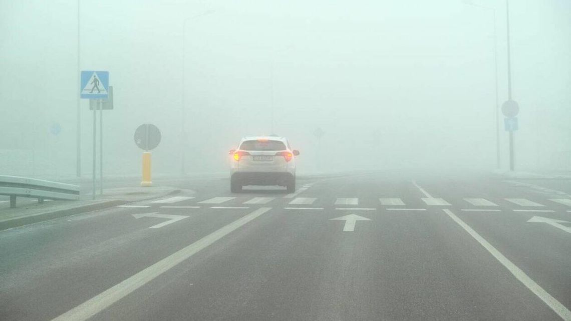 Ostrzeżenie IMGW dla kierowców i pieszych. Gęsta mgła w trzech powiatach w Lubelskiem