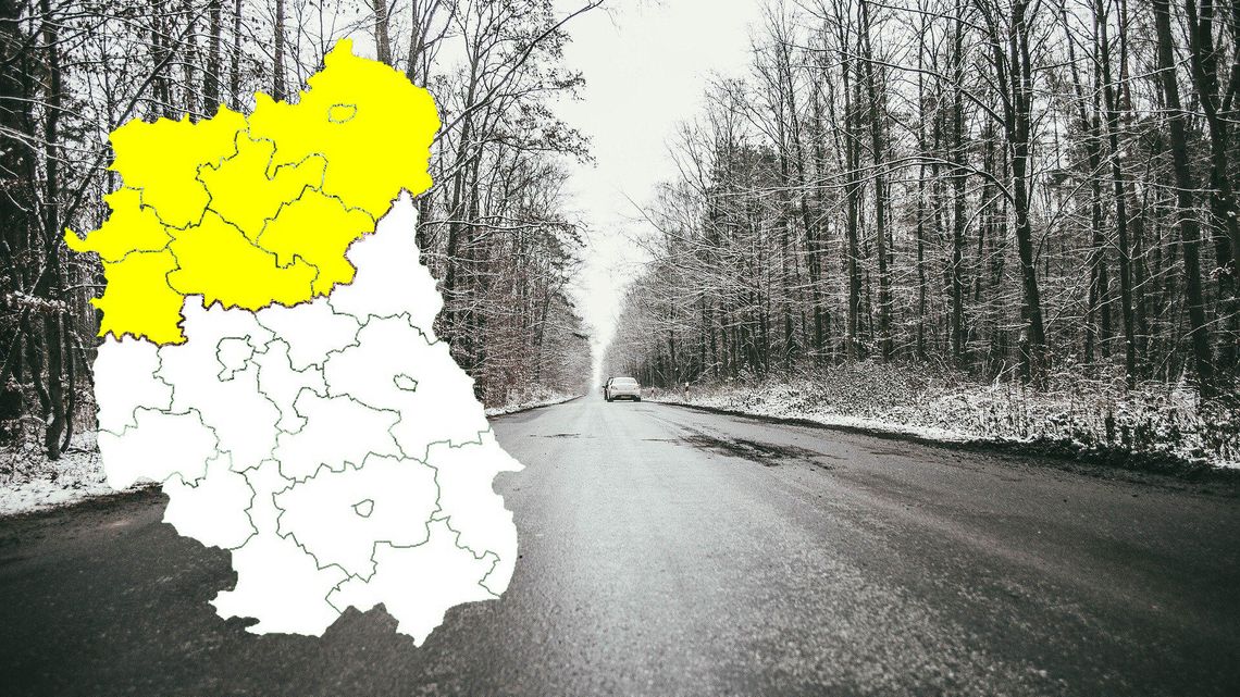 Ostrzeżenie pogodowe dla Lubelskiego. Drogi mogą być bardzo śliskie