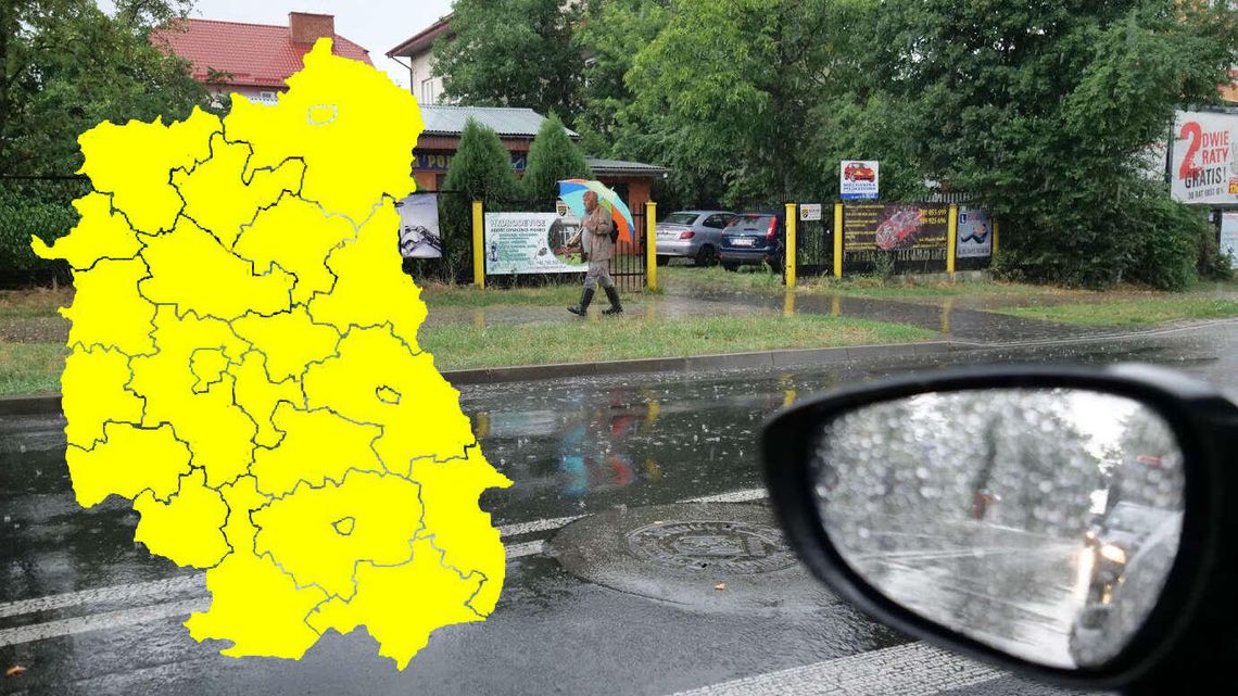 Ostrzeżenie pogodowe dla woj. lubelskiego. Ulewny deszcz i burze Ostrzeżenie pogodowe dla woj. lubelskiego. Ulewny deszcz i burze