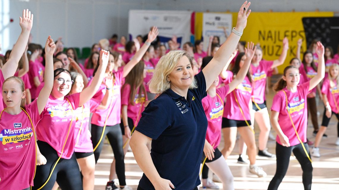 Otylia Jędrzejczak w Lublinie zachęcała do aktywności fizycznej w ramach akcji Mistrzynie w Szkołach [zdjęcia]