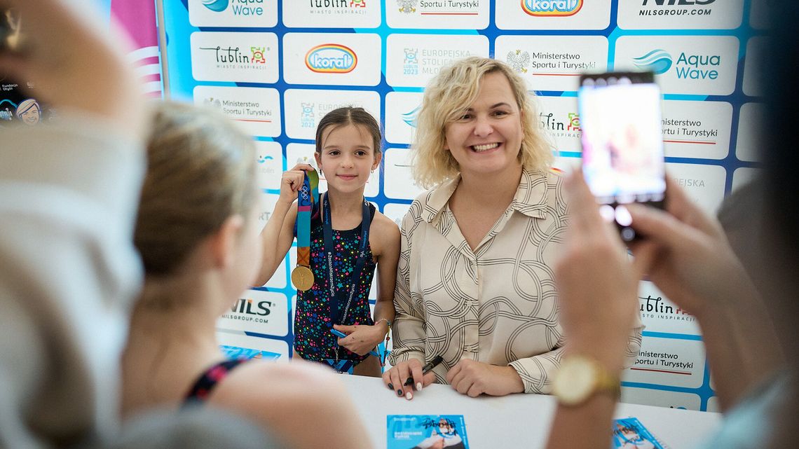 Otylia Jędrzejczak z wizytą w Lublinie