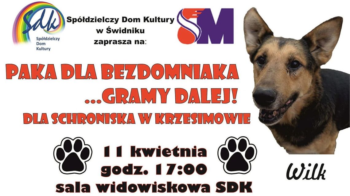 „Paka dla Bezdomniaka... gramy dalej!”. Koncert charytatywny w SDK w Świdniku