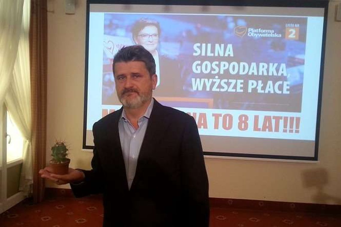 Palikot z kaktusem na dłoni o koalicji Zjednoczonej Lewicy z PiS