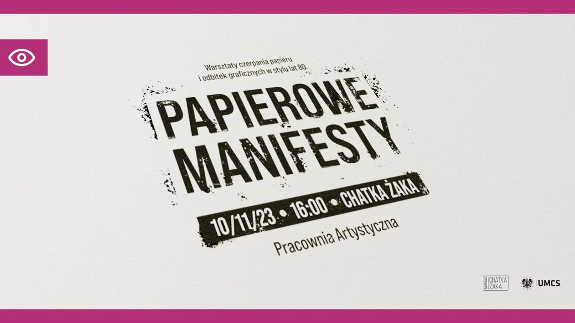 Papierowe manifesty. Warsztaty w Chatce Żaka