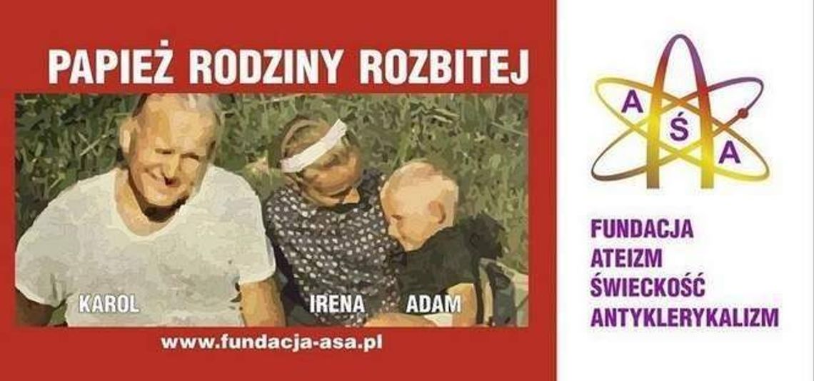 Papież "z rodziną". Jest dochodzenie w sprawie kontrowersyjnego billboardu