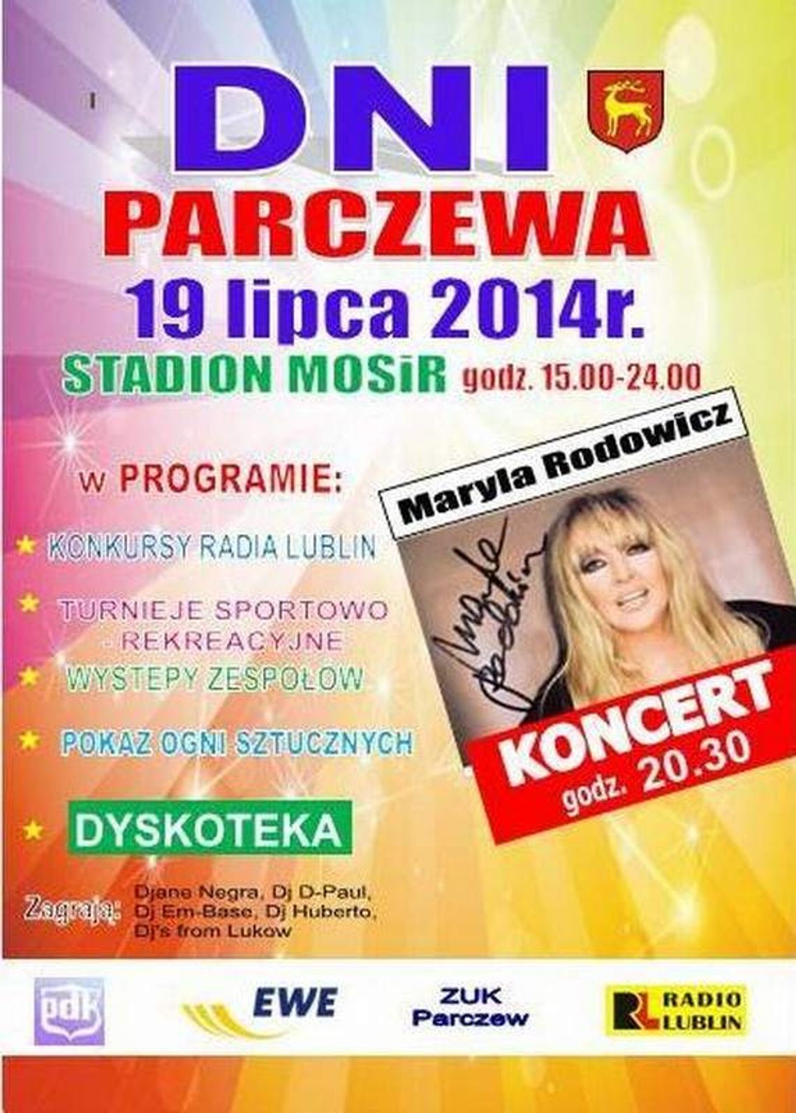 Parczew: Maryla Rodowicz na stadionie