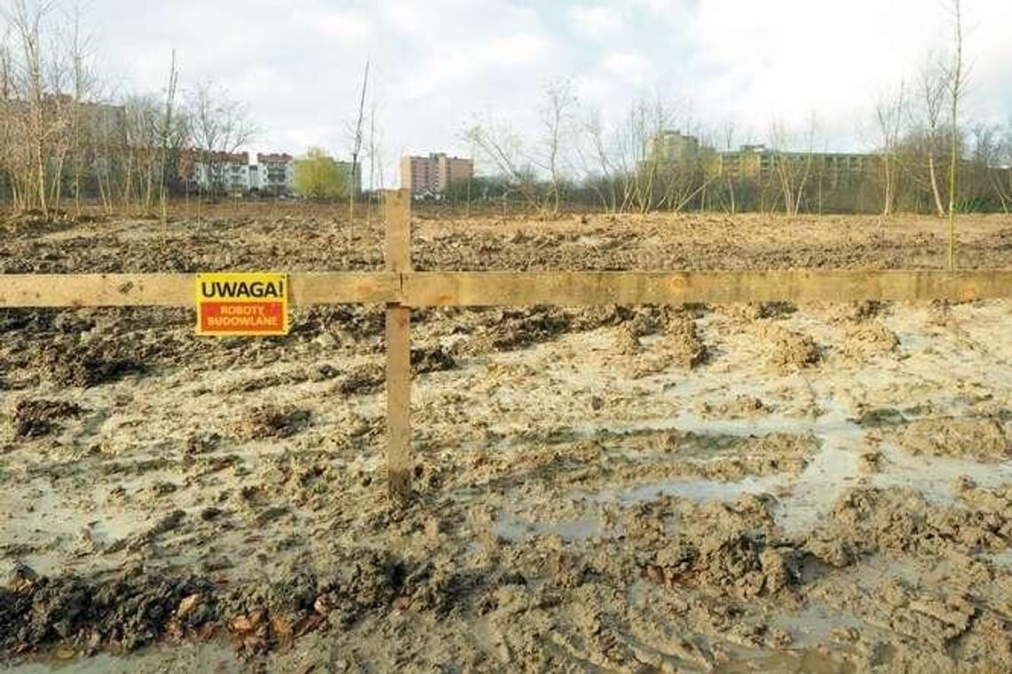 Park przy ul. Zawilcowej. Miasto wybrało tańsze rozwiązanie: śmieci przykryte warstwą ziemi Park przy ul. Zawilcowej. Miasto wybrało tańsze rozwiązanie: śmieci przykryte warstwą ziemi