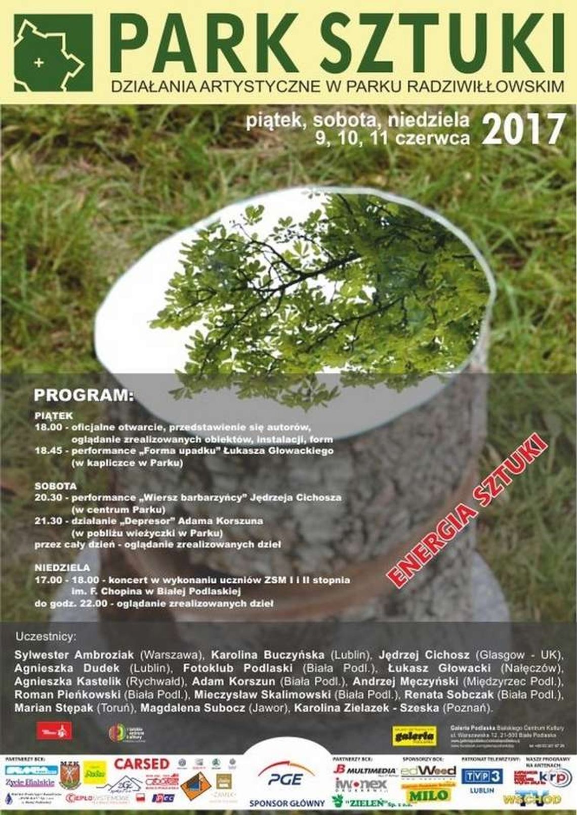 Park Sztuki i Biała Noc Teatrów Ulicznych w Białej Podlaskiej