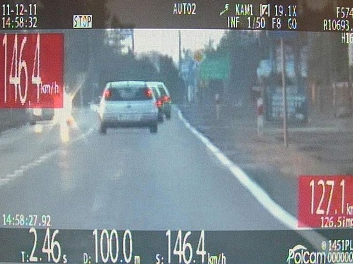 Pędzili ponad 100km/h w terenie zabudowanym. Policja łapała kierowców na Podkarpaciu WIDEO