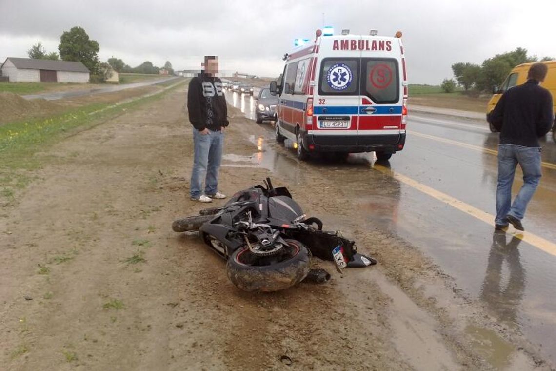 Piaski: Ranny motocyklista, kierowca audi uciekł? Piaski: Ranny motocyklista, kierowca audi uciekł?