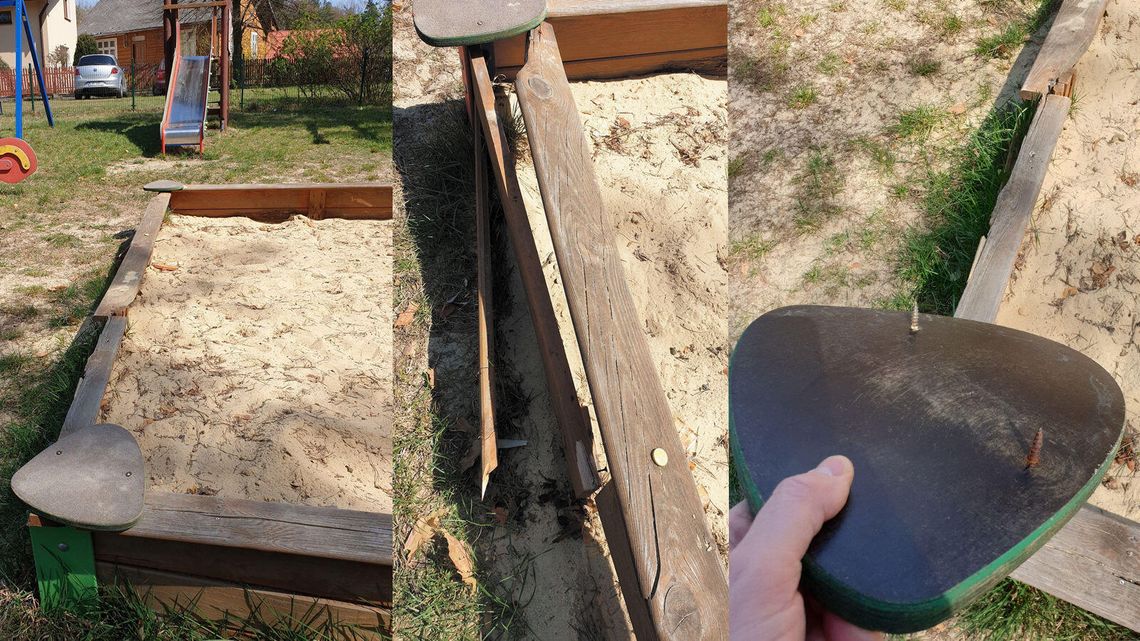 Piaskownica gnije, drabinki pleśnieją, a dzieci się bawią