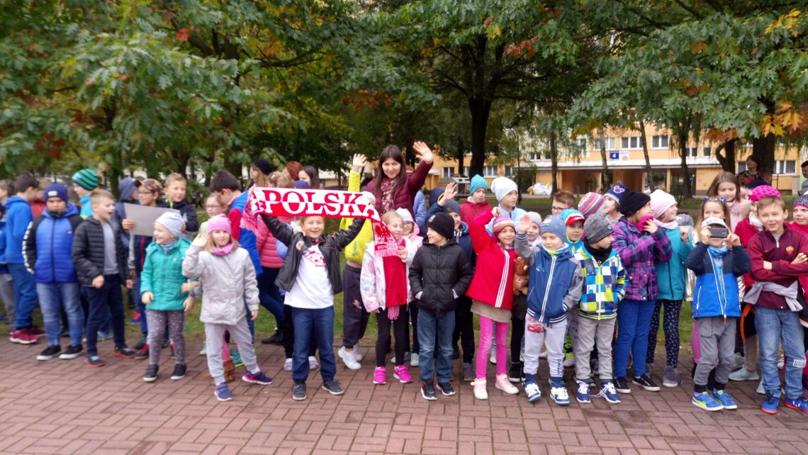 "Piątka dla Niepodległej". Bieg sztafetowy w SP nr 5 w Lublinie [zdjęcia]