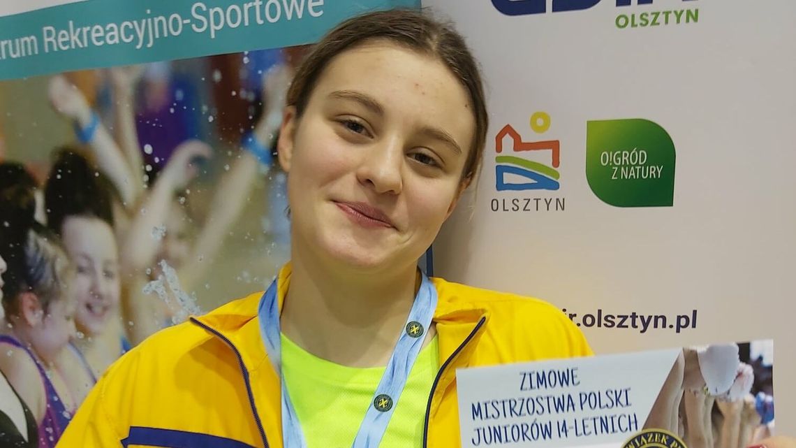 Pięć medali Amelii Wysockiej na Zimowych Mistrzostwach Polski Juniorów młodszych w pływaniu Pięć medali Amelii Wysockiej na Zimowych Mistrzostwach Polski Juniorów młodszych w pływaniu
