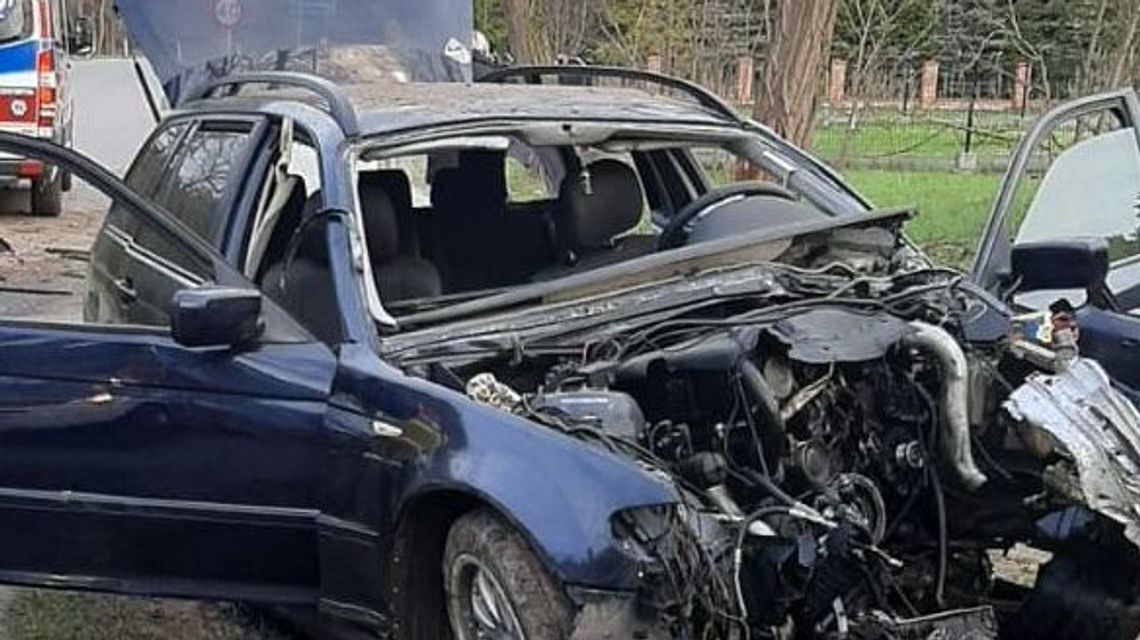 Pięć osób w szpitalu po wypadku BMW koło Biłgoraja