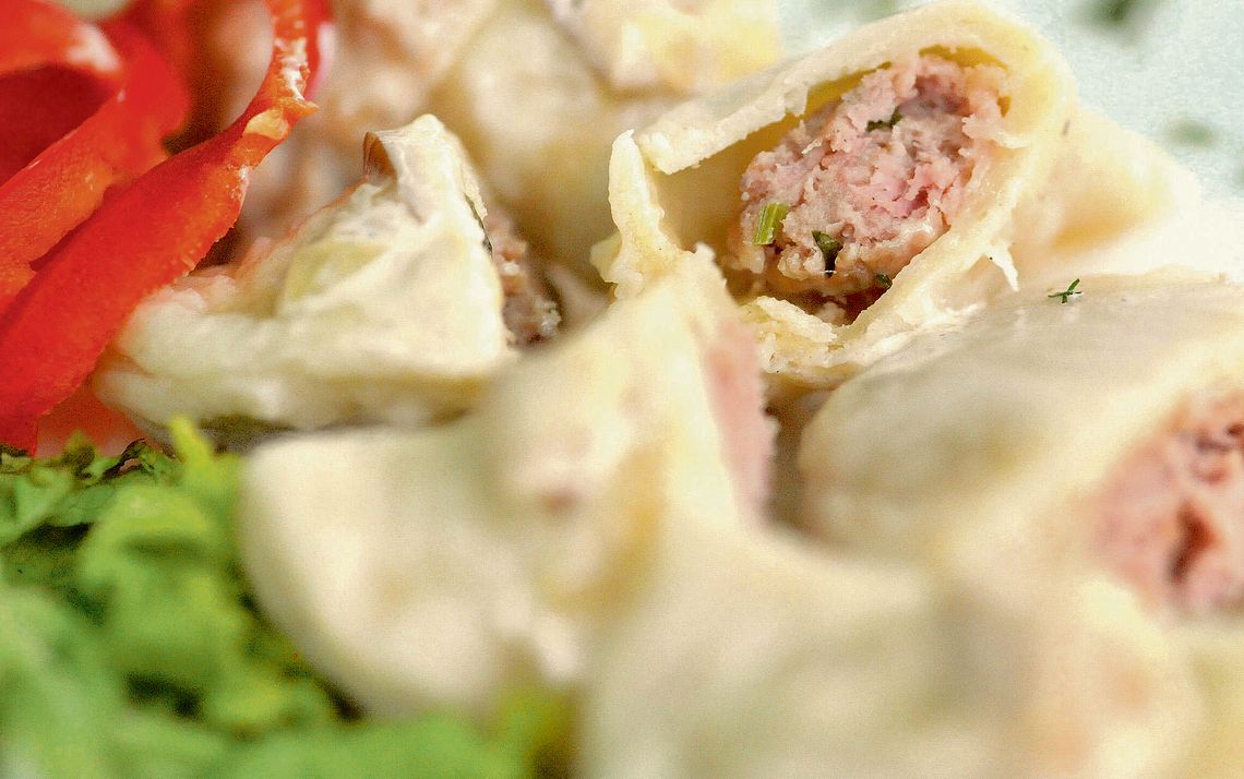 Pierogi na talerzu Pierogi na talerzu