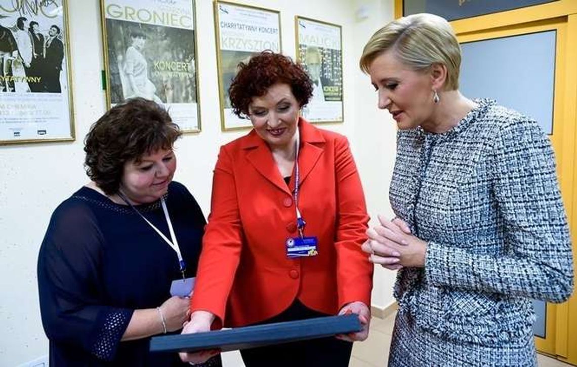 Pierwsza dama odwiedziła hospicjum w Puławach