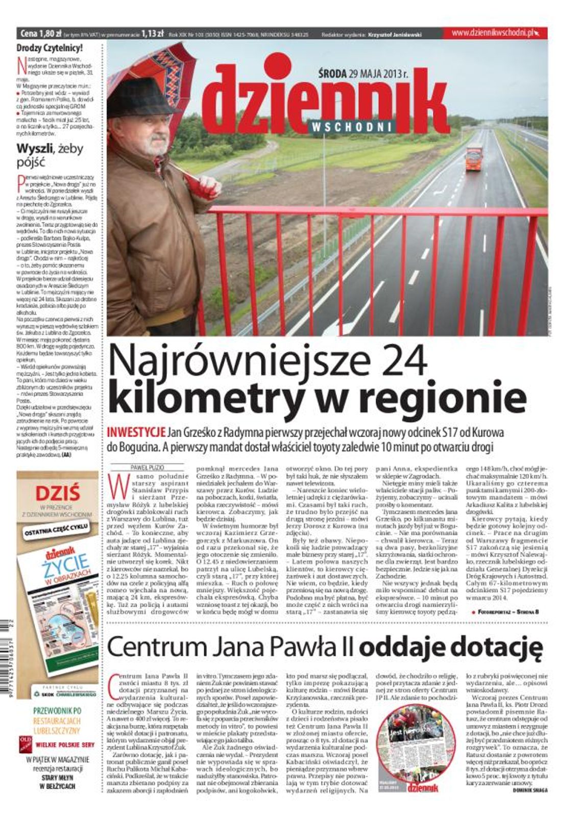 Pierwsza strona Dziennik Wschodni