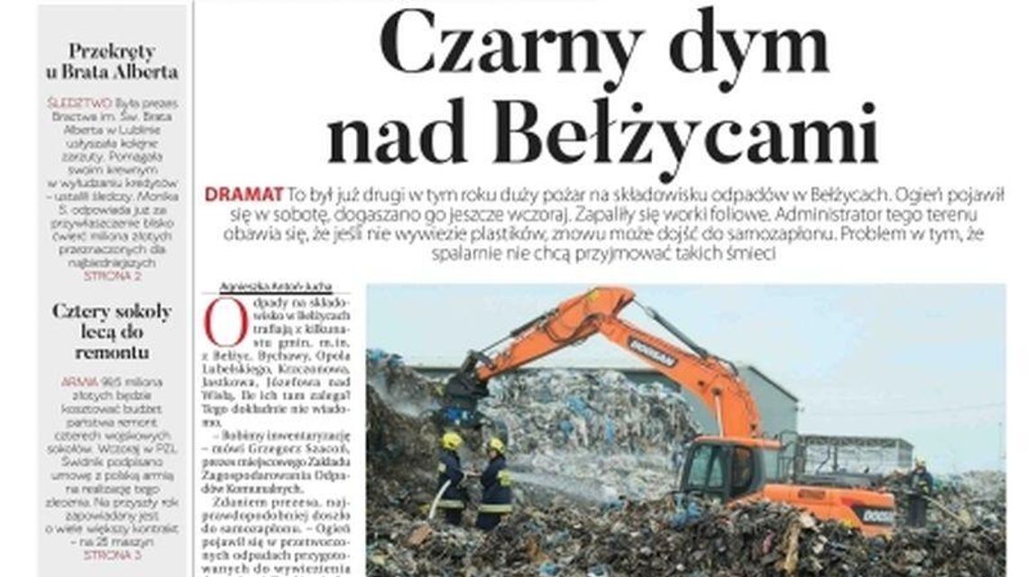 Pierwsza strona Dziennika Wschodniego 17.09.2019