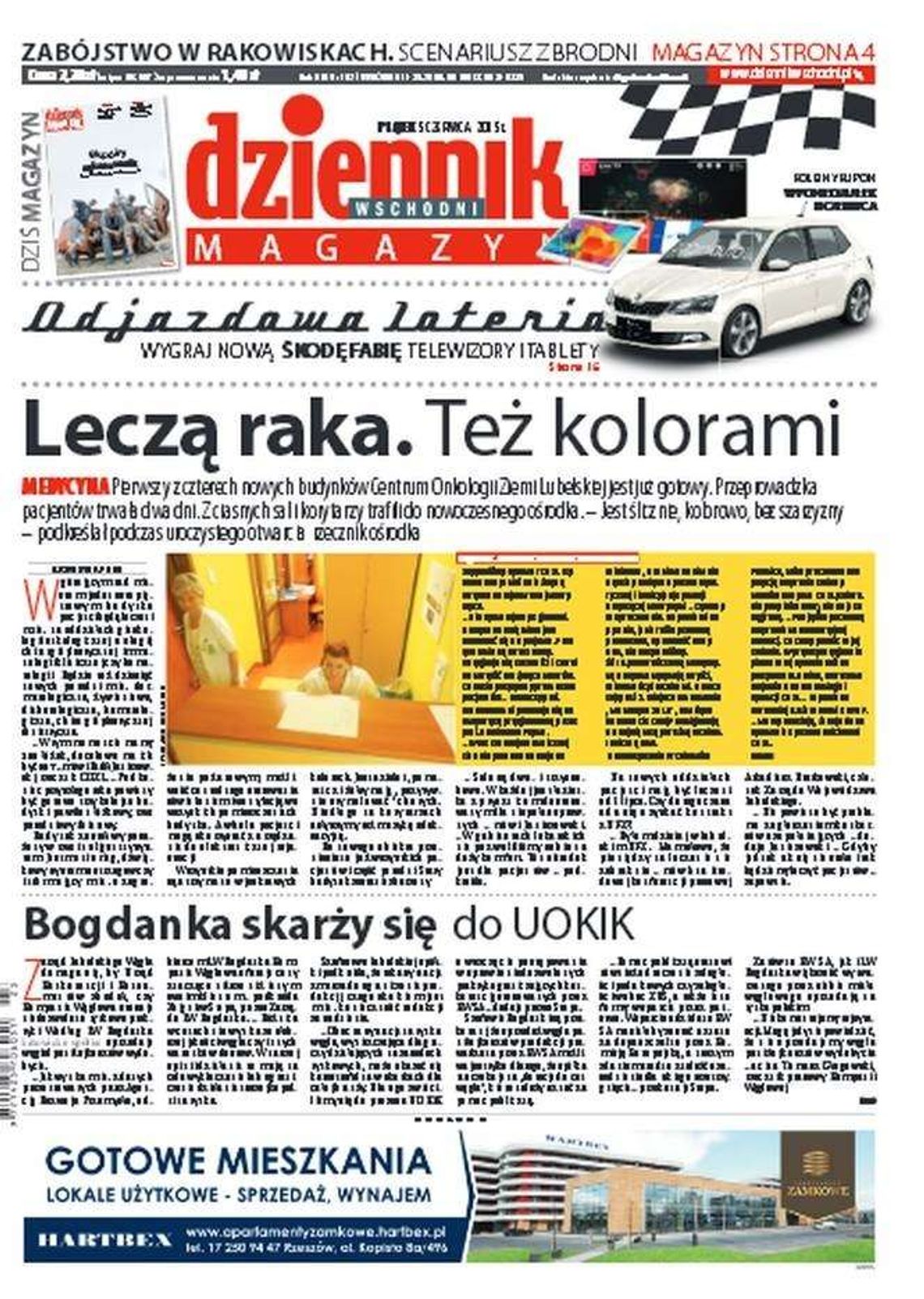 Pierwsza strona Dziennika Wschodniego