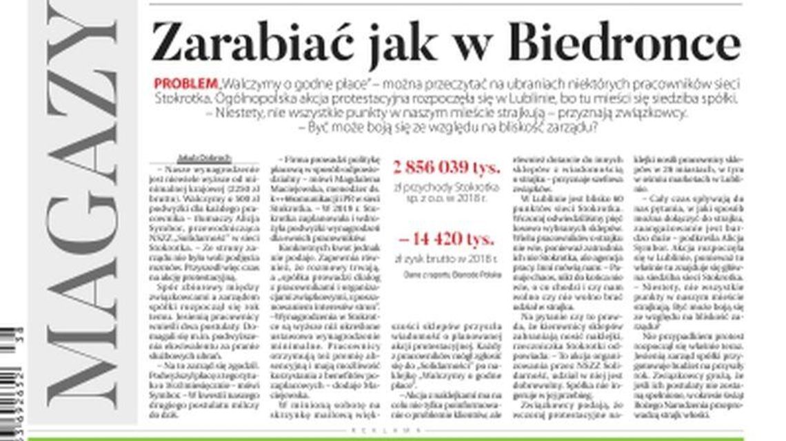 Pierwsza strona Dziennika Wschodniego 20.09.2019