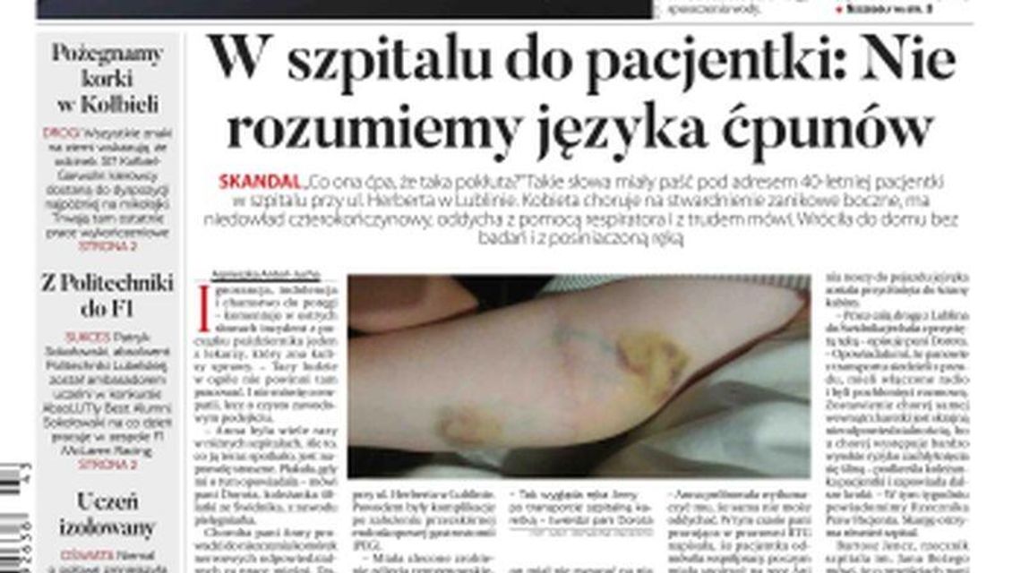 Pierwsza strona Dziennika Wschodniego 23.10.2019