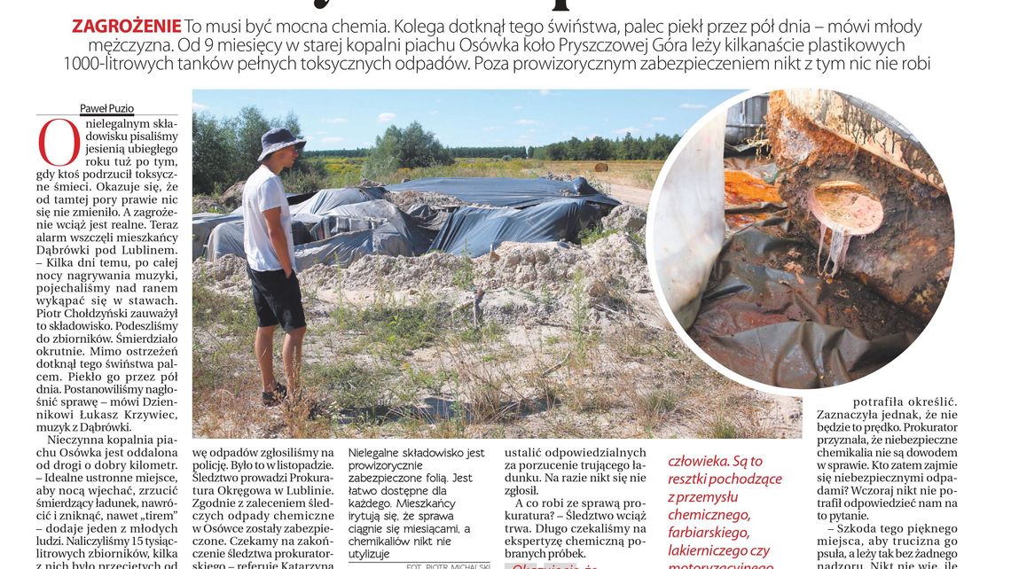 Pierwsza strona Dziennika Wschodniego z 13 sierpnia 2020 r.