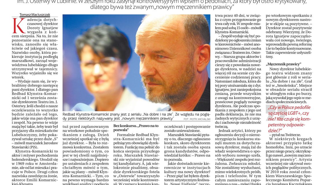  Pierwsza strona Dziennika Wschodniego z 2 września 2020 r. 