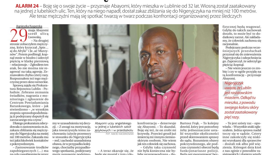 Pierwsza strona Dziennika Wschodniego z 25 sierpnia 2020 r.