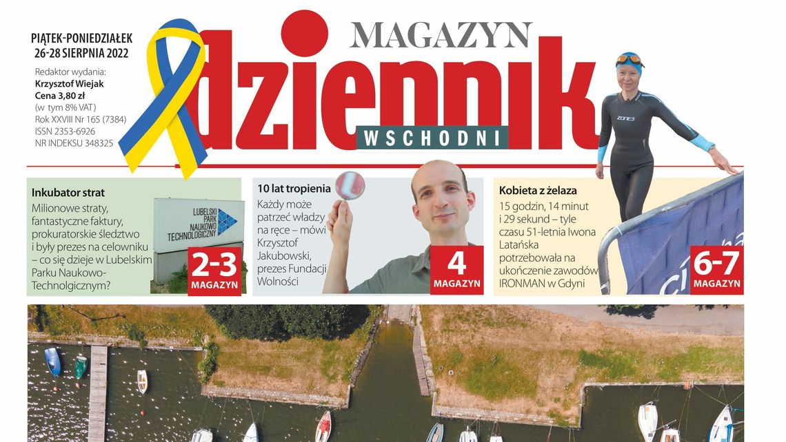 Pierwsza strona Dziennika Wschodniego z 26 sierpnia 2022 roku