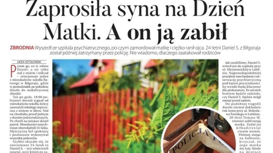 Pierwsza strona Dziennika Wschodniego z 29.05.2019