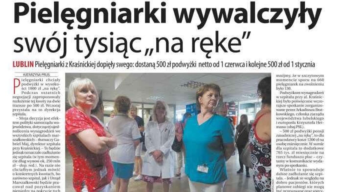 Pierwsza strona Dziennika Wschodniego z 29 maja 2018