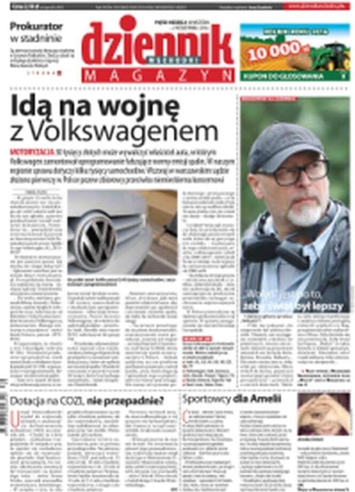 Pierwsza strona Dziennika Wschodniego z 30 września