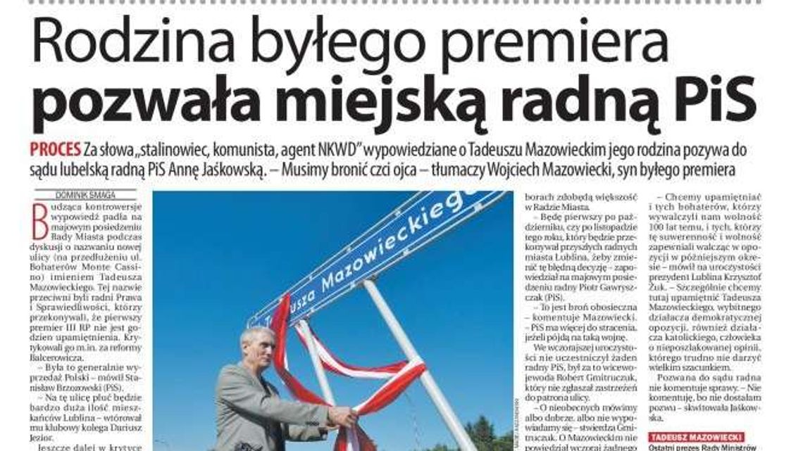 Pierwsza strona Dziennika Wschodniego z 31 lipca 2018 r.