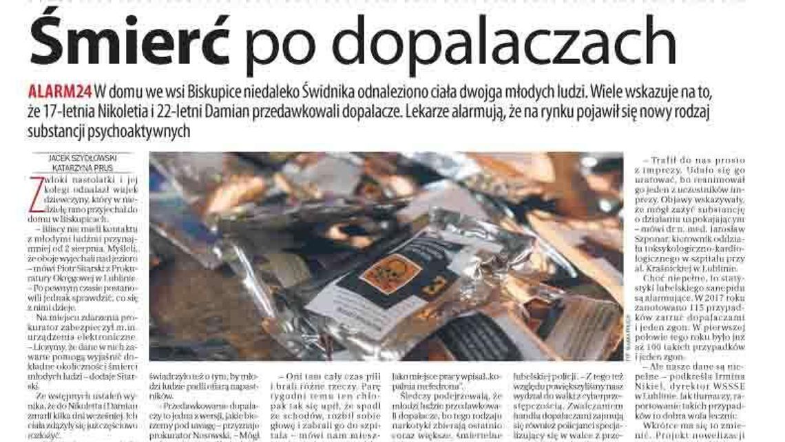 Pierwsza strona Dziennika Wschodniego z 7.08.2018