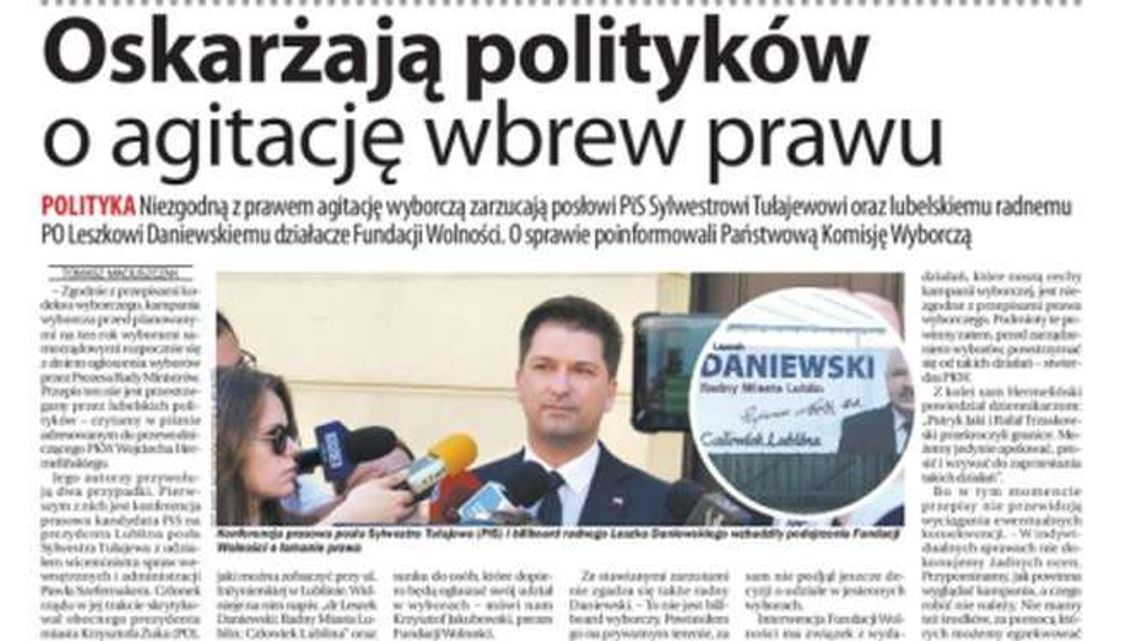 Pierwsza strona Dziennika Wschodniego z 9 maja 2018 r.